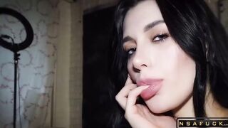 GENTLE BLOWJOB TURNS ONTO THROAT FUCK AND ANAL CREAMPIE