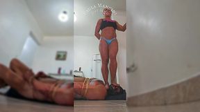 big brat trampled by lady s