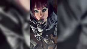 Big cock&#x1F32D;-stricken mommy wants sloppy sloppy service while blowing smoke
