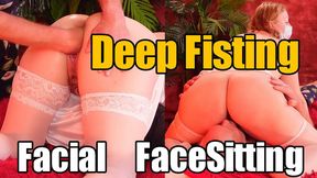 Deep Fisting of Moaning MILF in Medical Mask, FaceSit, Facial (720p)