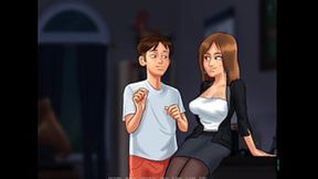 Summertime Saga Ep 76 - His Dick&#x1F346; Until He Cum On The Teacher