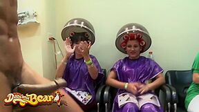 These Wild Women Were Ready To Party And Suck Multiple Cocks At The Salon