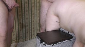 Two Fat Guys Creampie Cheating Wife in Turns - Milky Mari