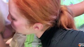 Hot Redhead Classmate Gets Fucked Doggystyle After Exam