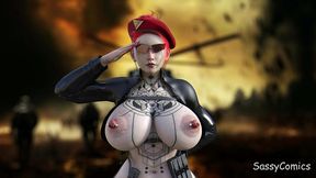 nude female military soldier - sassycomics