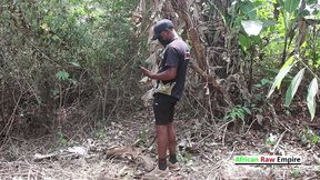 this guy bareback finds himself masturbating in the field while he clears his plantations. this is real public sex. raw