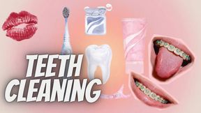 Cleaning teeth with braces