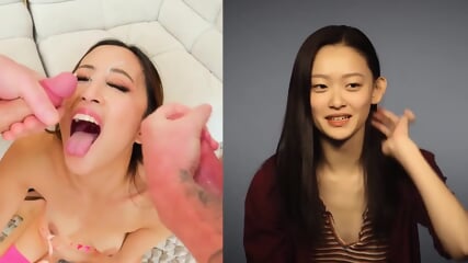 WhaZZaaam - Split Screen Compilation - Cum Models Discovered