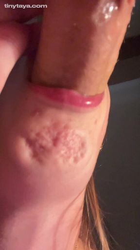 bottom view blowjob - deep sucking