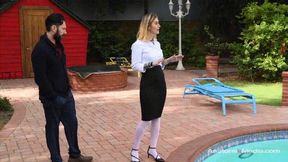 Pantyhose Realtor Makes The Sale [720p]