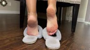 Smelly Fuzzy Slipper Dangle and Shoe Clapping