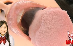 POV Video: Virtual Tongue Kissing with Suzu Shiratori!