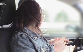 Ryouka Sakurai masturbation outdoor while my attention was distracted, then I fuck her without condom in the open air