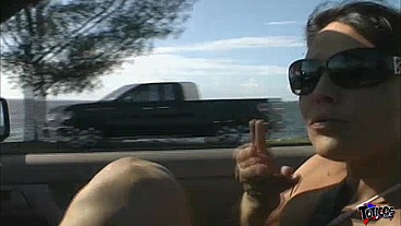 Early morning Interracial POV threesome with black cock lover Phoenix and behind the scenes fun in Florida