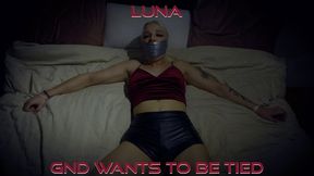 Luna - Come and Tie Me Up Alt MP4 HD ( Rope Bondage , Cleave Gag , Tape Wrap Gag , Duct Tape Gag , BDSM , Hogtie )