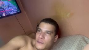 nice sex with the lady until i cum on her belly