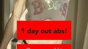 1 day out ABS! WOW! Wait till she peels off her crop top!