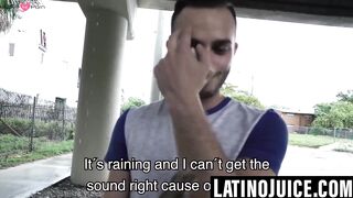 Straight Latino paid to be a gay breeding slut