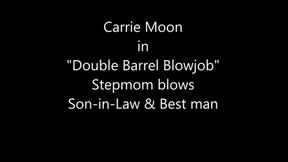 Double Barrel Blowjob Carrie Moon Milf