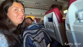 Riskier Extreme Public Airplane Blowjob