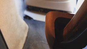 Extreme Close Up Driving BMW Under Pedal and Side View in Dr Martens WMV