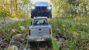 Ford Truck Toy Crush With Boots and BMW WMV