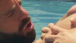 Erotic kissing and deep dick riding by suited Hector de Silva and Jay Roberts