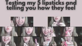 Testing my 11 lipsticks Up close - part 2