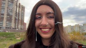 Stranger Facedildoed Me In Car After Fixing It - Public Cum Parade