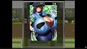 big breasts youkai busters [pornplay hentai game] ep.10 a policewoman giving a titjob in the public street
