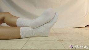 White Crew Socks Footplay - Kylie Jacobsx - MP4 480p SD