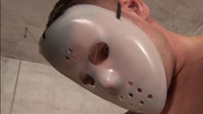 sabrina white gets assfucked by two masked guys in an abandoned building
