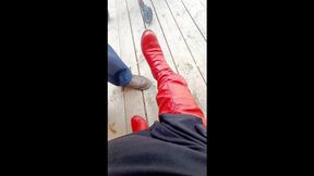 Bat Girl Is Taking a Smoke Break in Her Long gold satin gloves and she shows off her smoking skills! wmv