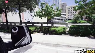 Maya Farrell gets fucked on Fanbus