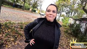 Outdoor naughty&#x1F608; session with MILF and giant booty guy