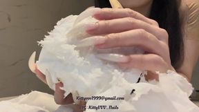 Destroying Objects with my Long Natural Claws