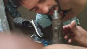 Worshipping My Neighbor Drinking His Pee And Getting Pummeled