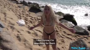 Public Sex FULL VIDEO - Blonde beach babe in bikini has RISKY SEX IN PUBLIC