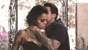 Tattooed goddess in black boots Genevieve Sinn fucked like a whore