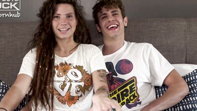 Gal with dreadlocks and her boyfriend are auditioning to become porn stars