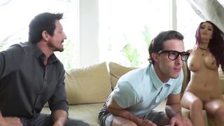 Stepmother Monique Alexander fucking in taboo threesome