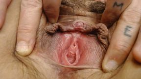 Closeup Big Thick Pussy Lips Pussy Spreading Gape