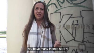 Public Agent British brunette gets paid to suck and fuck a big fat Czech cock