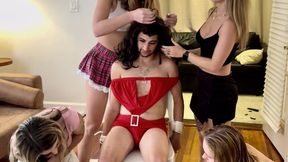Sorority Transformation HD MP4-Harold is captured and put in bondage by London Evans Tyler Lynn Peyton Juliana Marie