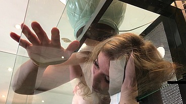 Stepmom gets stuck sneaking out and fucks stepson to get free - Erin Electra