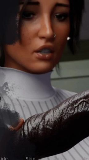 Spectacular moment from &quot;Lara Croft Adventures - Lara Croft Loves BBC GLORY HOLE - Gameplay Part 4&quot;