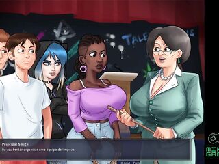 Summertime Saga ep 101 - Teacher Rapuda shaking her booty on my penis