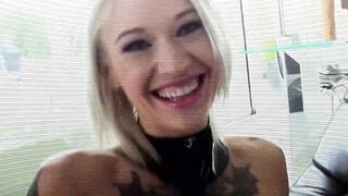 Freaky bi bitches sharing penis into bondage movie