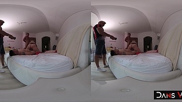 Lana Wolf Struggles To Swallow Matt And Porno Dan's Colossal Cocks!