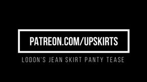 London's Upskirt White Panty Tease